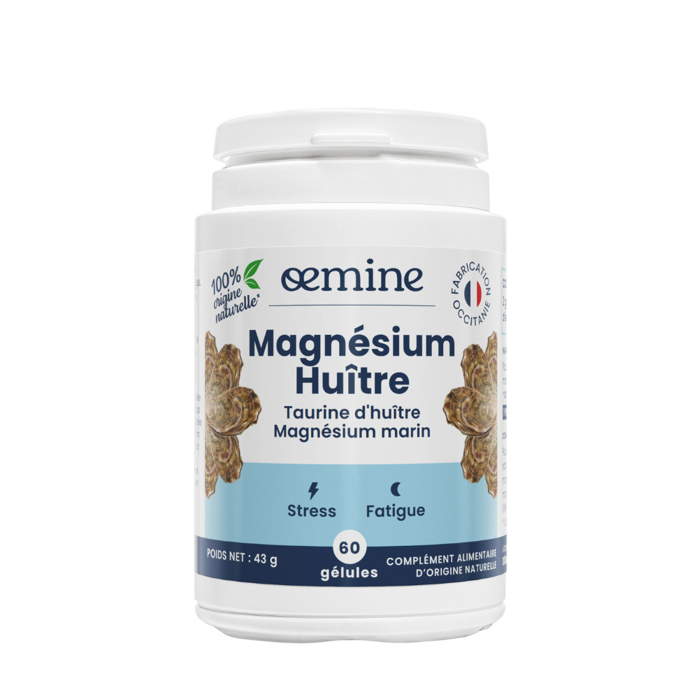 Magnesium huitre - 60 capsules - OEMINE