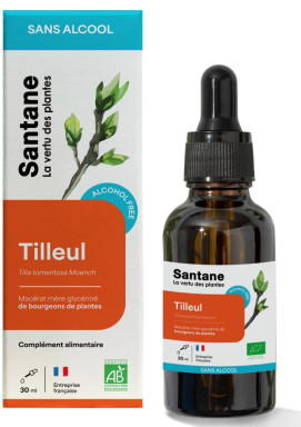 Macerat glycerine sans alcool de bourgeons - Tilleul - 30 ml - SANTANE