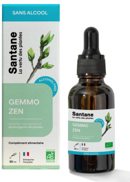 Gemmo zen - Macerat glycerine sans alcool de bourgeons - 30 ml - SANTANE