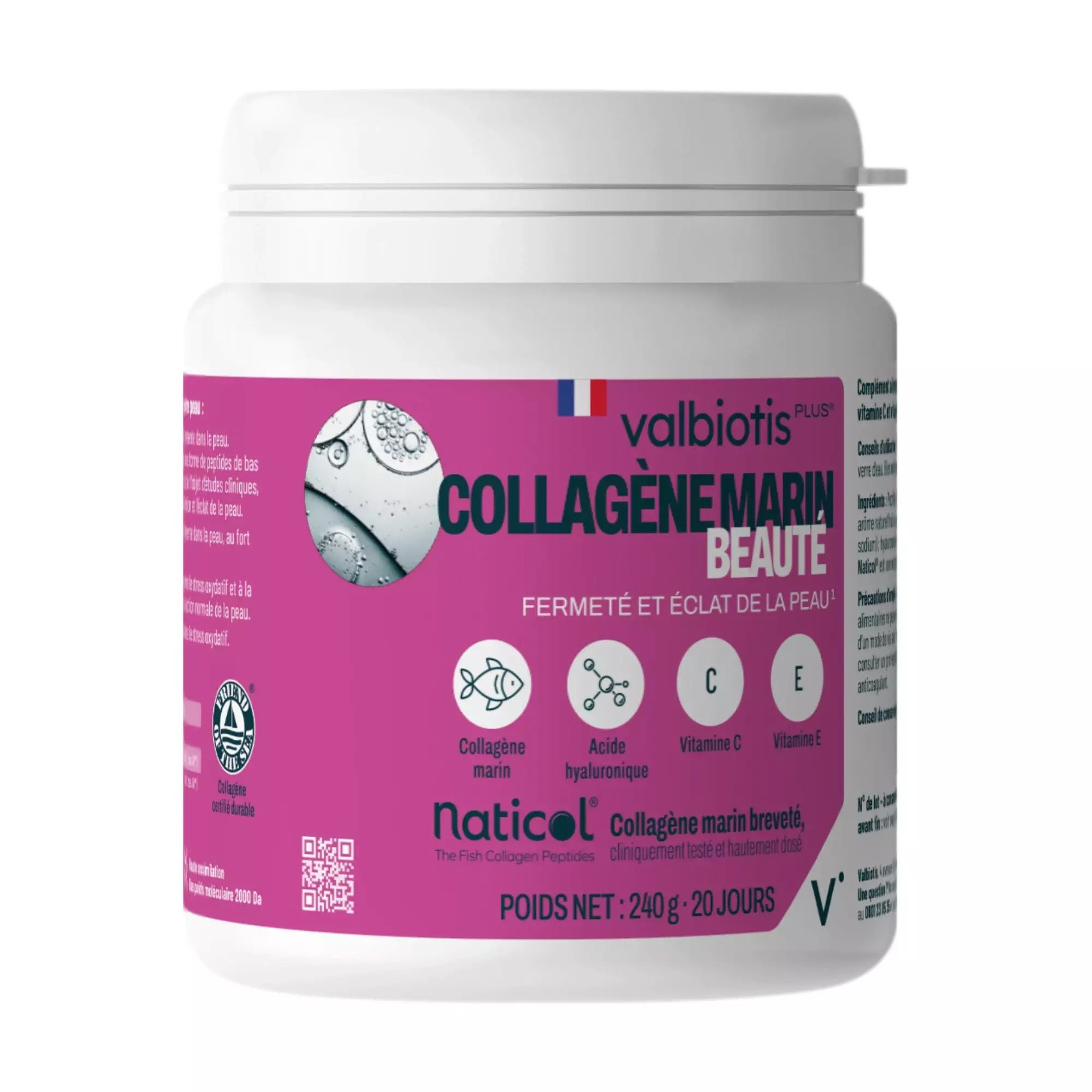Plus Collagene marin Beaute - 240 g - VALBIOTIS 