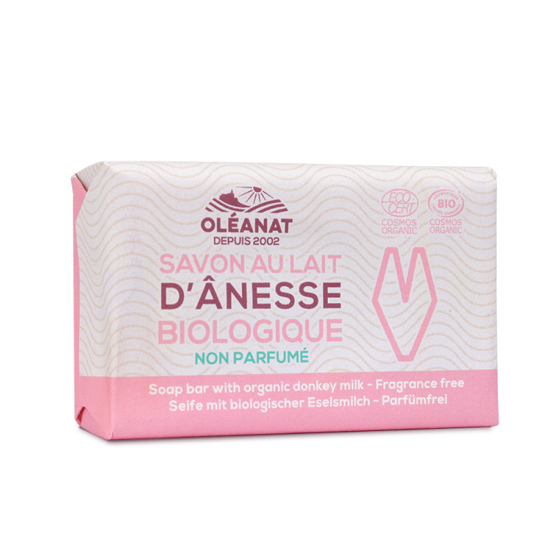 Savon au lait d'ânesse sans parfum - 100 g - OLEANAT