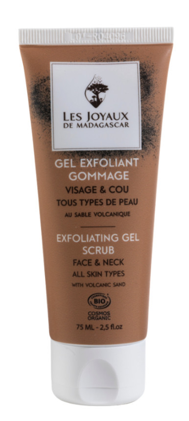 Gel Exfoliant Gommage BIO - 75 ml - Visage et Cou - LES JOYAUX DE MADAGASCAR