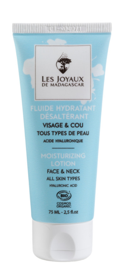 Fluide hydratant & désaltérant BIO -75 ml - Visage et Cou - LES JOYAUX DE MADAGASCAR
