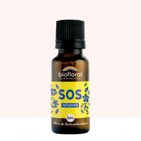 SOS Secours Nuit Paisible - Granules BIO - 19,5 g - BIOFLORAL