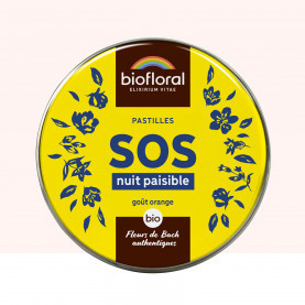 SOS Secours Nuit Paisible - Pastilles BIO - 50 g - BIOFLORAL