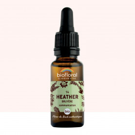 FDB 14 Heather, Bruyere - Compte Gouttes BIO Demeter - 20 ml - BIOFLORAL