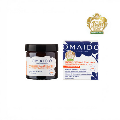 Masque exfoliant Eclat 2 en 1 - Pot 60 g - OMAIDO