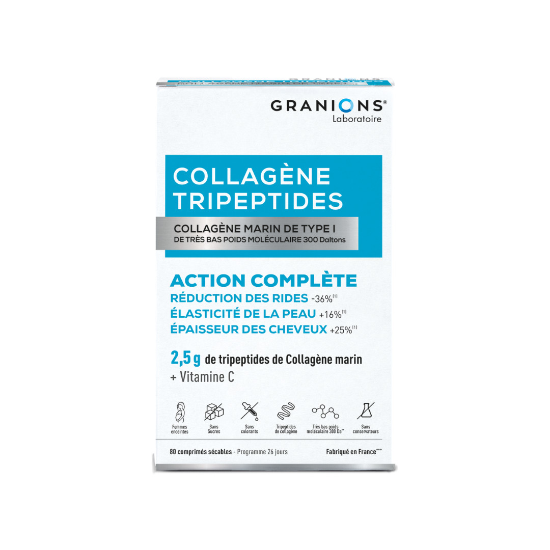 Collagène Tripeptides 2,5 g - 80 comprimés - GRANIONS