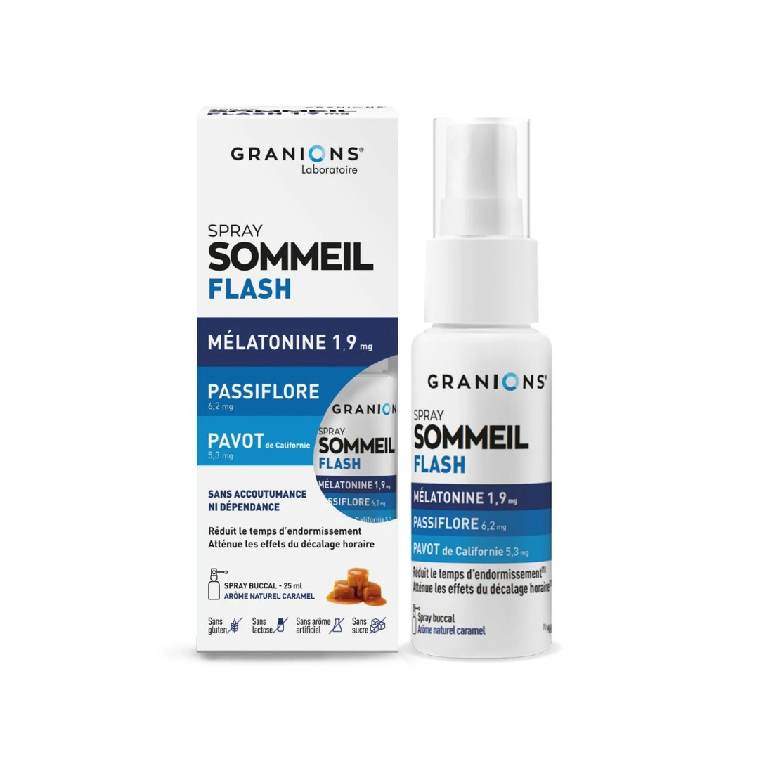 Spray Mélatonine Sommeil - 25 ml - GRANIONS