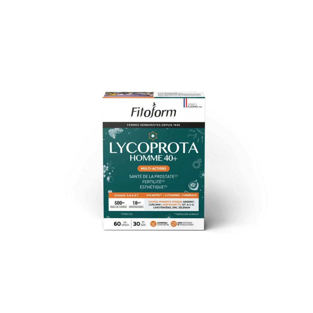 Lycoprota Homme 40+ - Multi-actions - 60 capsules - FITOFORM