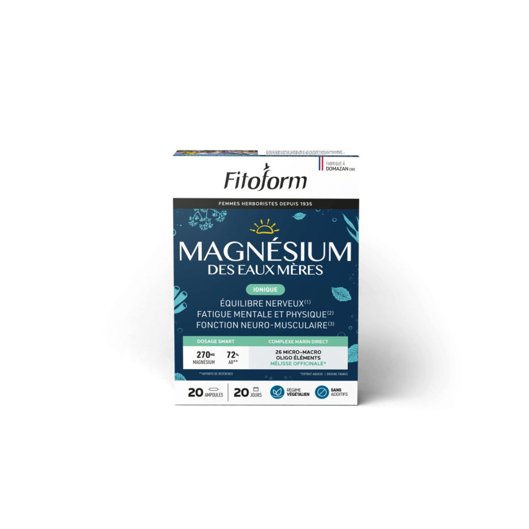 Magnésium - des eaux mer - Ionique - 20 ampoules x 10 ml - FITOFORM