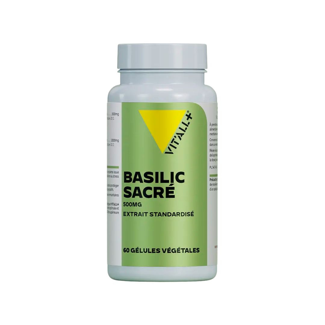 Basilic sacre tulsi 500mg - 60 gélules végétales   - VIT'ALL+