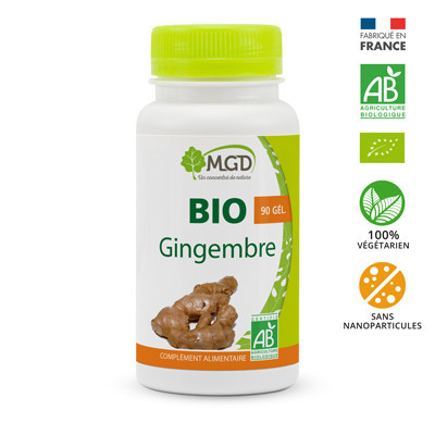 Gingembre Bio – 90 gélules...