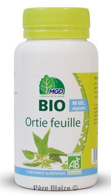 Ortie Bio (partie aérienne, Urtica dioica) – 90 gélules – MGD