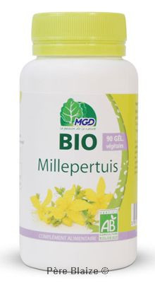 Millepertuis Bio (sommité fleurie, Hypericum perforatum) – 90 gélules – MGD