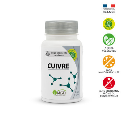 Cuivre – 60 gélules – MGD