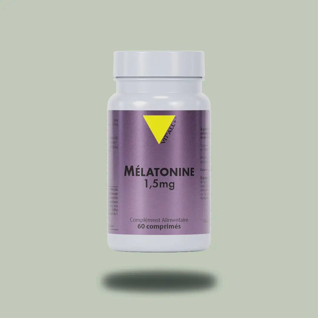 Mélatonine + Vitamine B6 – 60 comprimés – VIT'ALL+