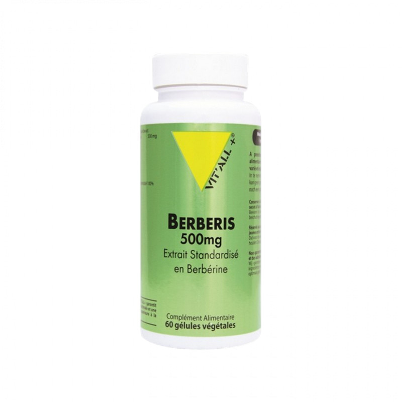 Berberis 500 mg extrait standardisé en berbérine – 60 gélules – VIT'ALL+