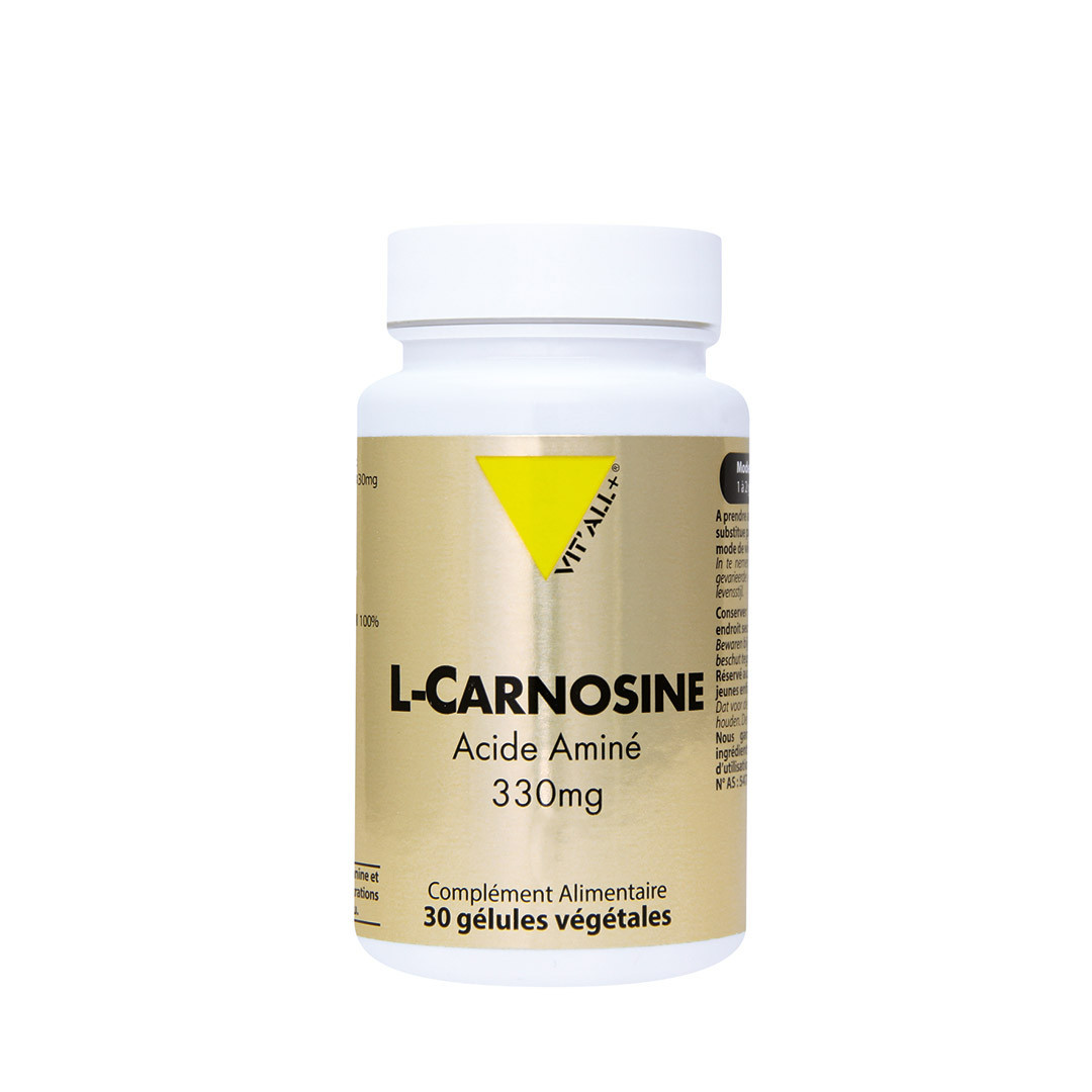L-Carnosine 330 mg – 30 gélules – VIT'ALL+