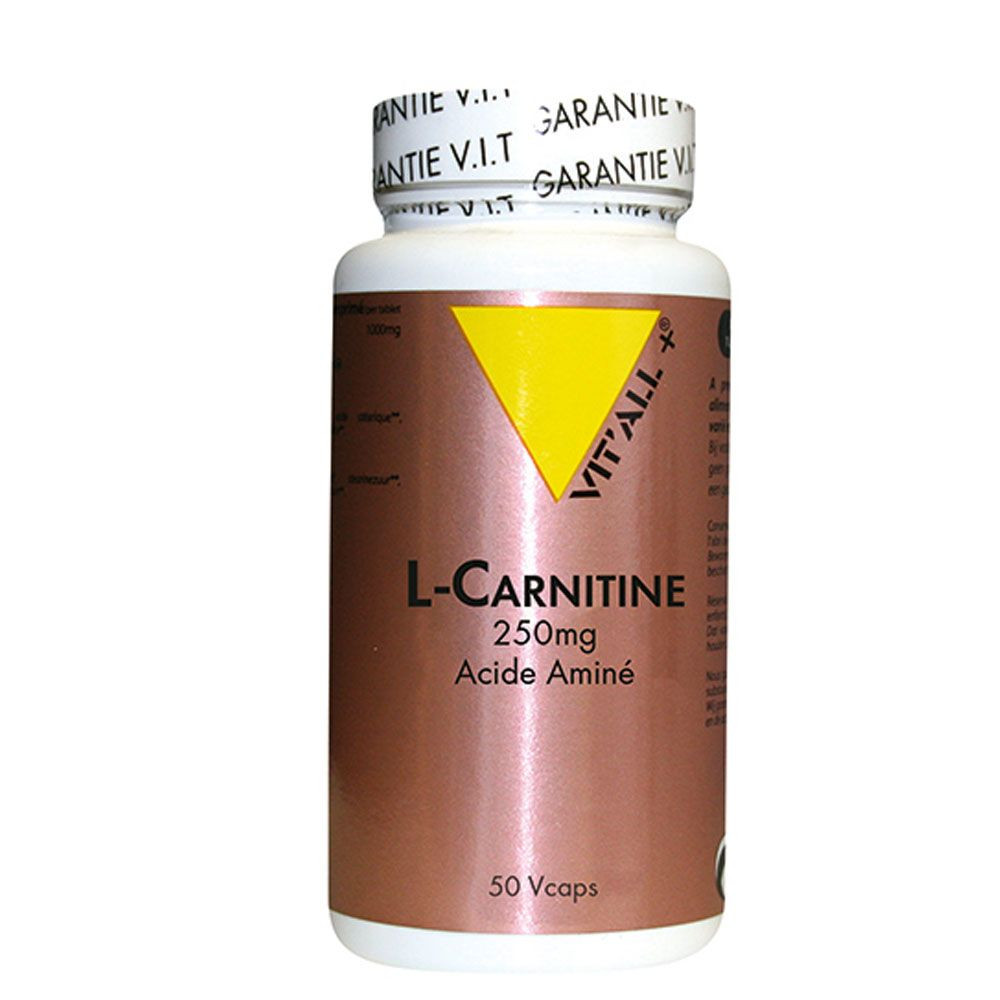 L-Carnitine 250 mg – 50 gélules – VIT'ALL+