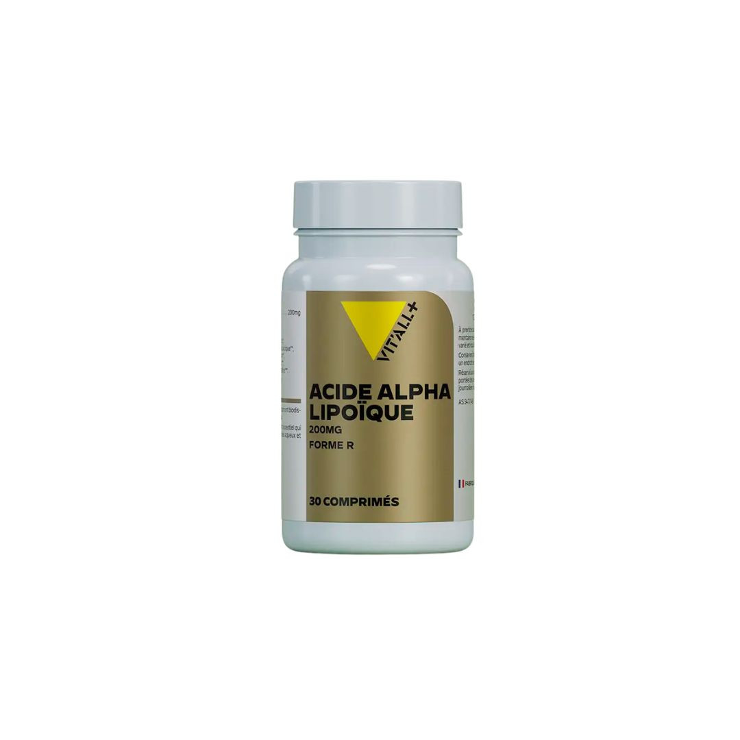Acide alpha-lipoïque forme R 200 mg – 30 comprimés – VIT'ALL+