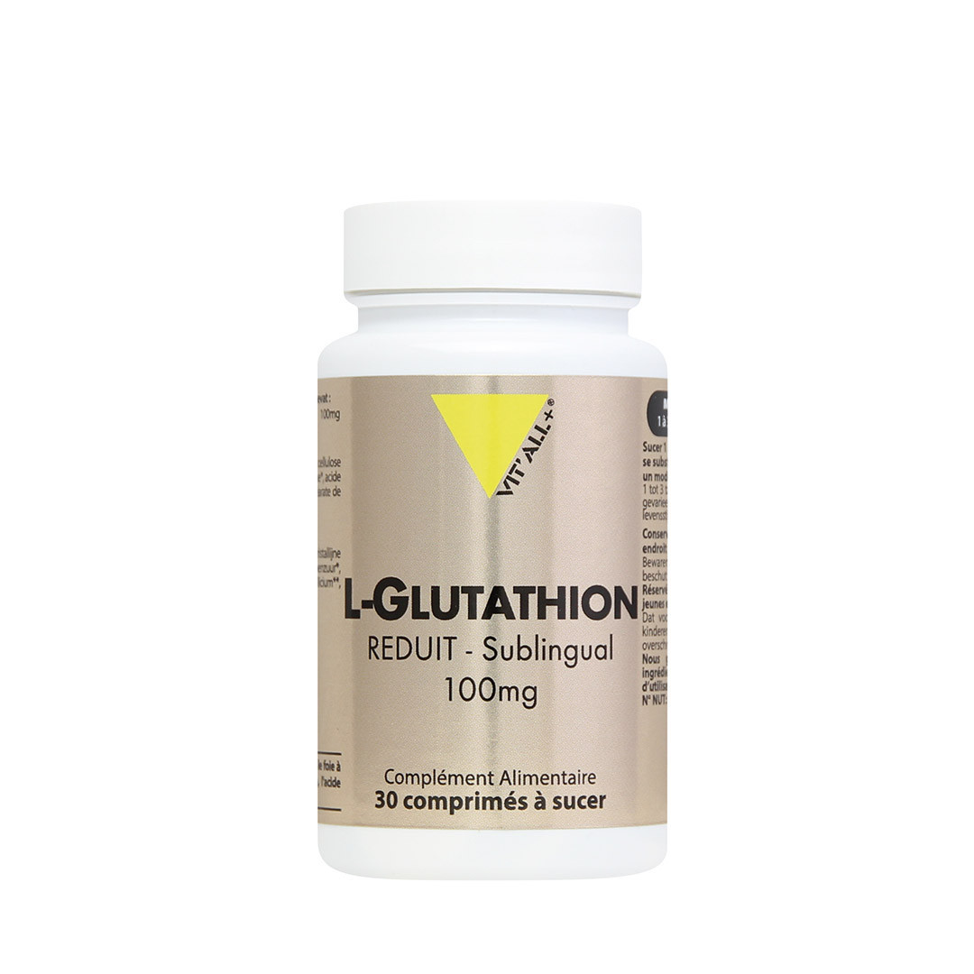L-Glutathion 100 mg sublingual – 30 comprimés à sucer – VIT'ALL+