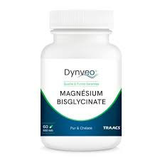 Magnésium bisglycinate chélaté TRAACS® 800 mg – 60 gélules – DYNVEO
