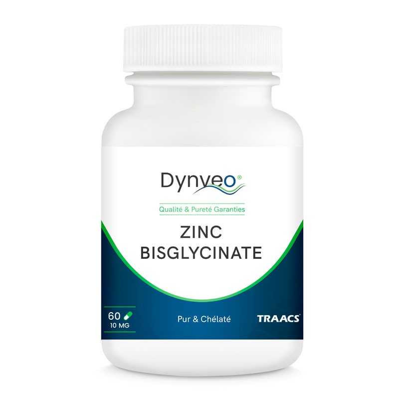 Zinc bisglycinate chélaté TRAACS® – 60 gélules – DYNVEO