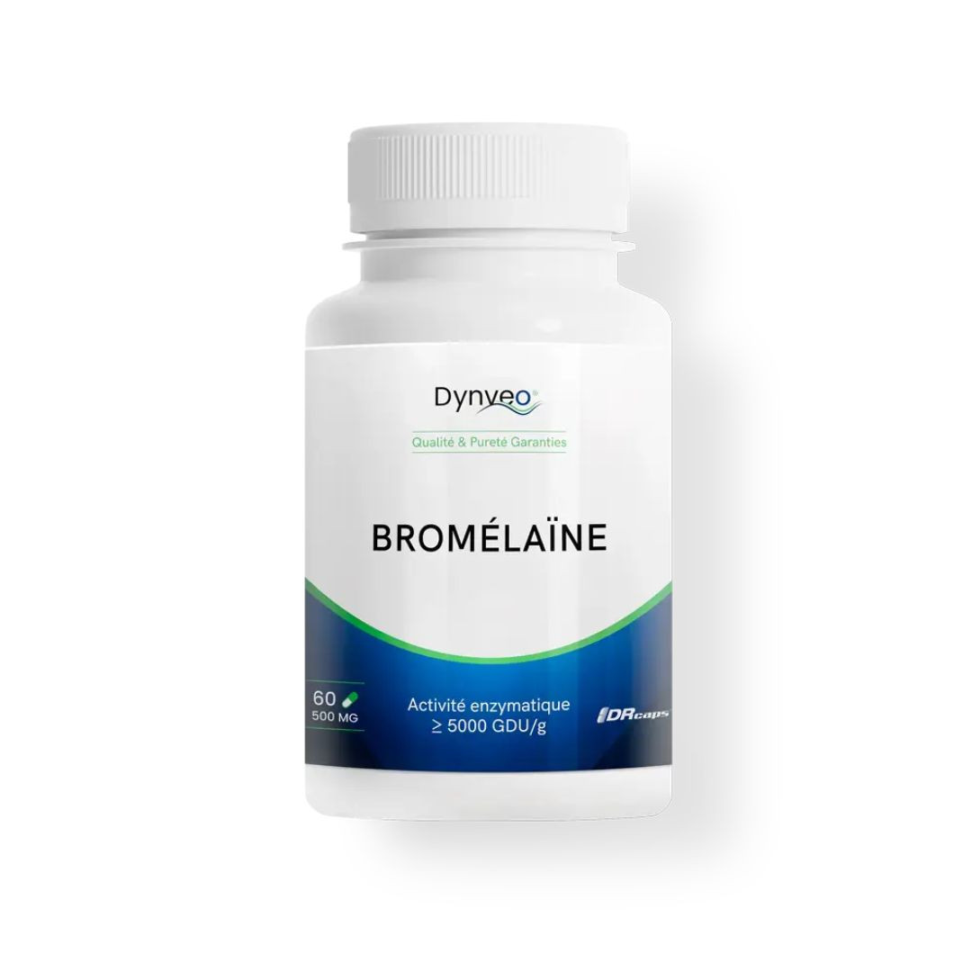 Bromélaïne pure 5000 GDU – 60 gélules – DYNVEO