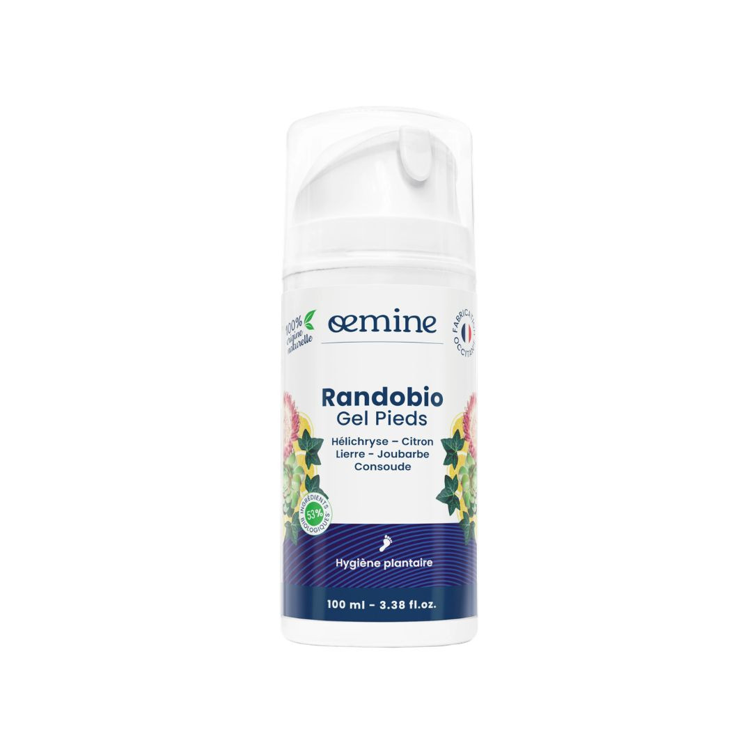 Randobio gel pieds – hélichryse, consoude, joubarbe, lierre, citron – 100 ml – OEMINE