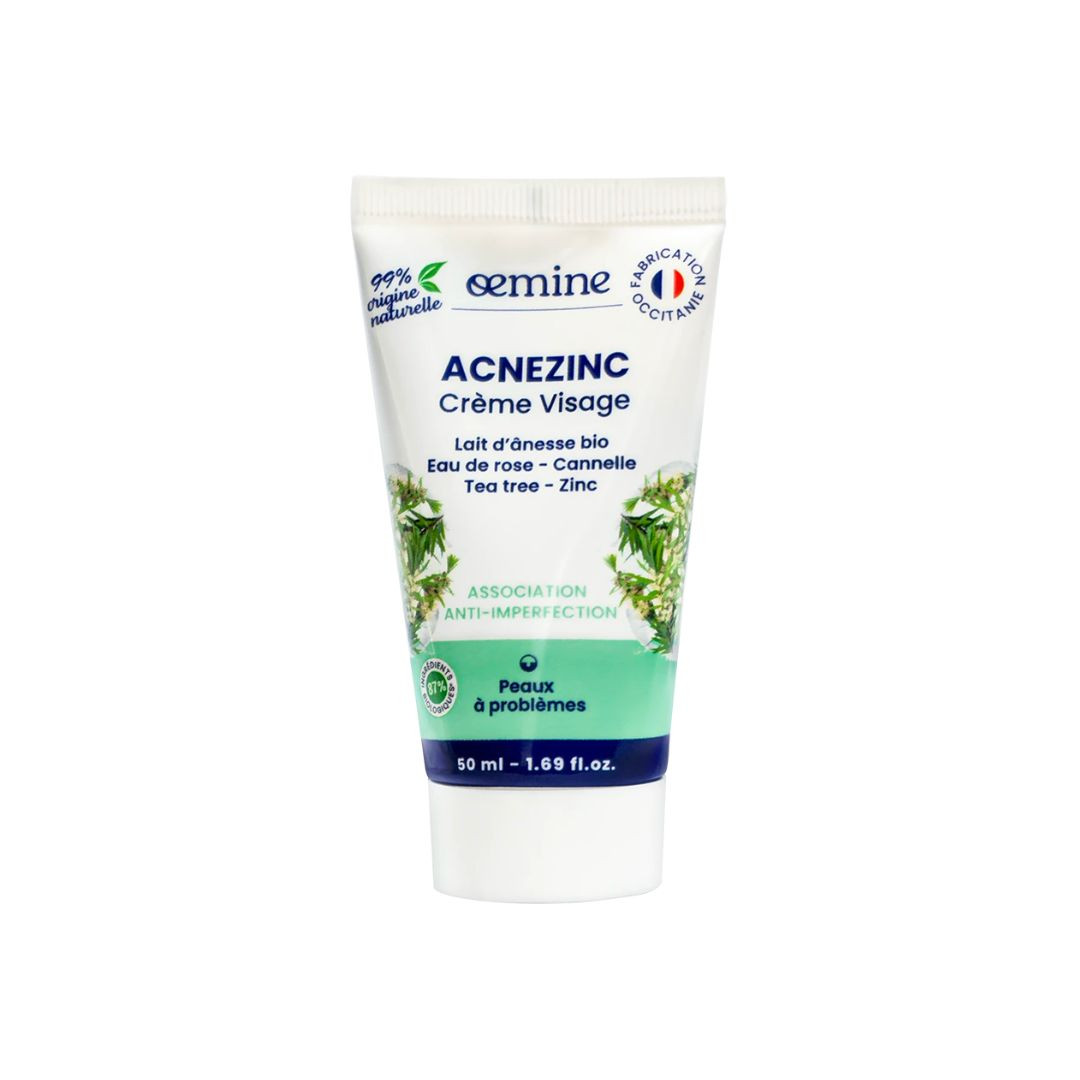 Acnezinc – crème au lait d'ânesse – 50 ml – OEMINE