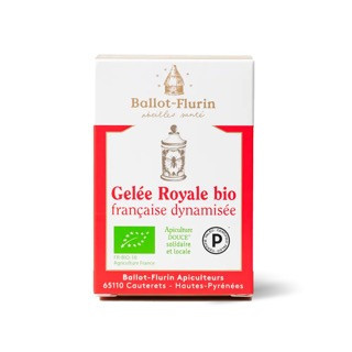 Gelée royale française dynamisée bio – cure de 25 jours – 10 g – BALLOT-FLURIN