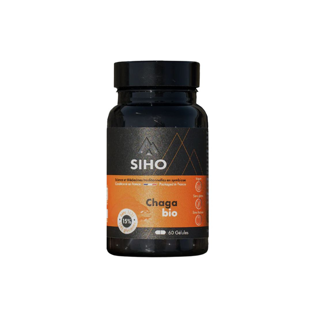 Chaga, extrait bio hautement dosé- 60 gélules - SIHO