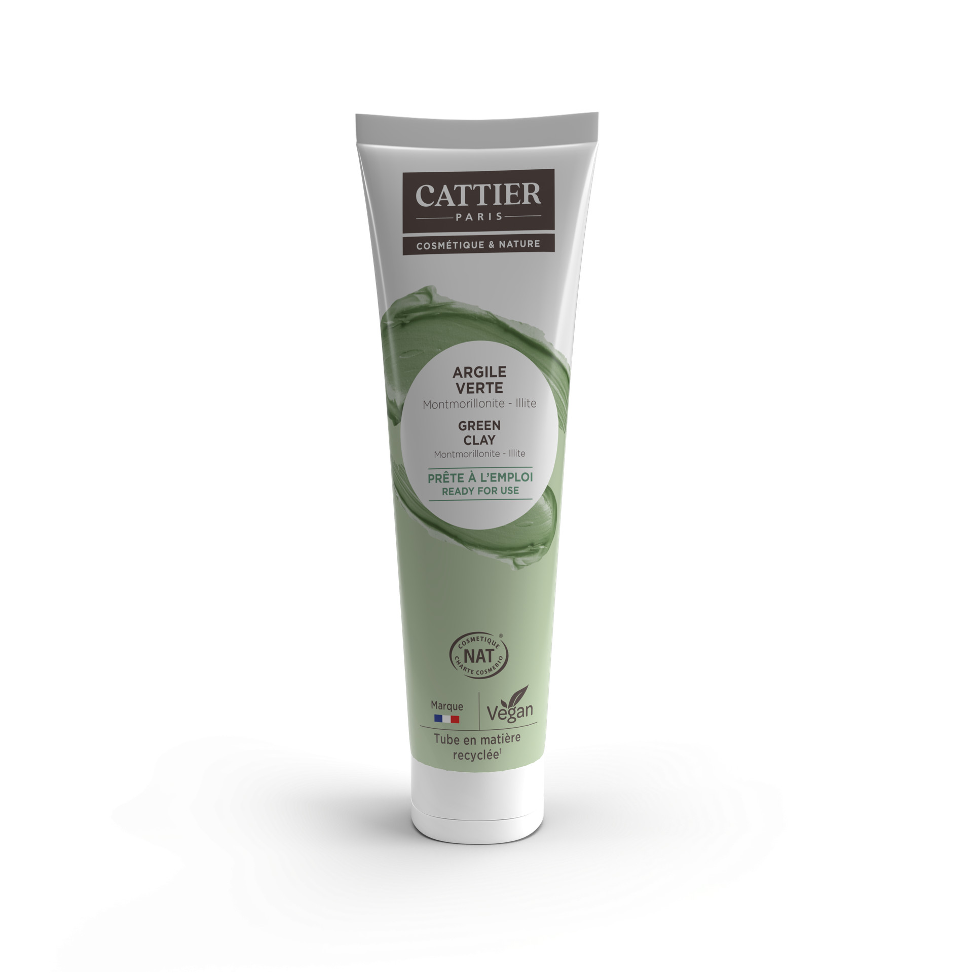 Tube Argile verte prête à l'emploi MINI - 100 ml - CATTIER