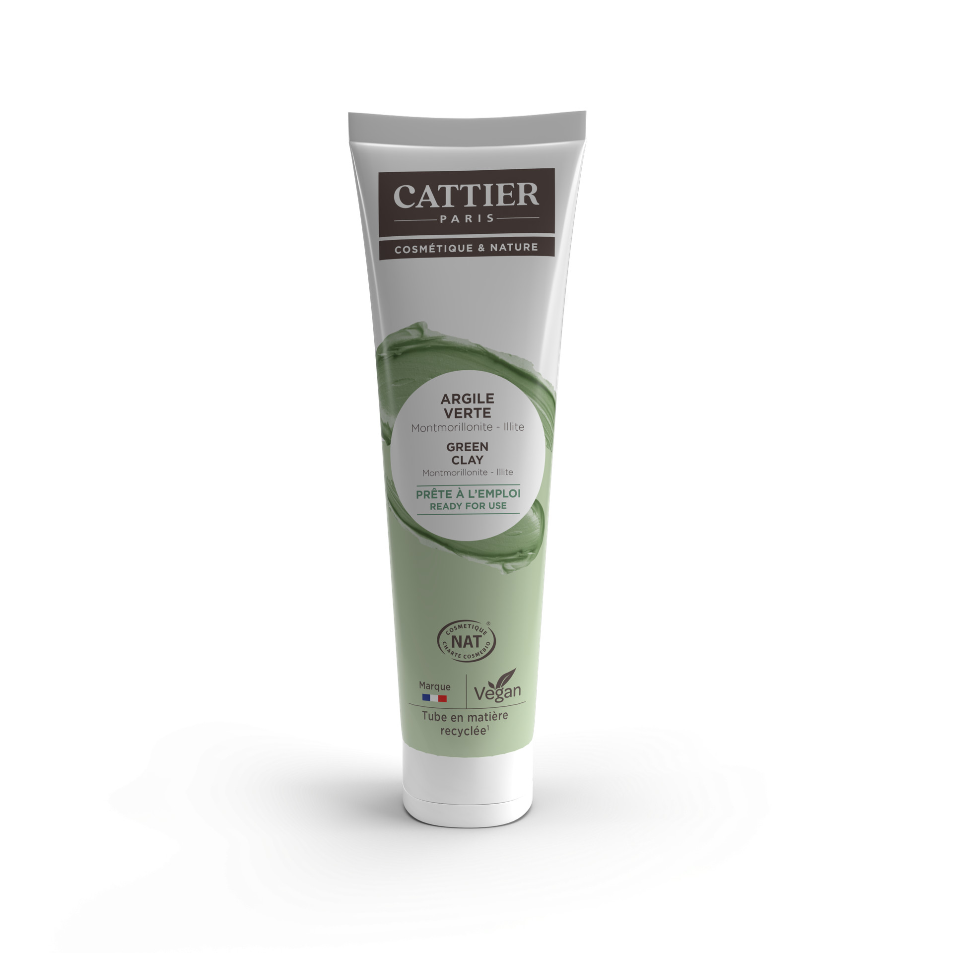 Tube Argile verte prête à l'emploi Voyage - 400 ml - CATTIER