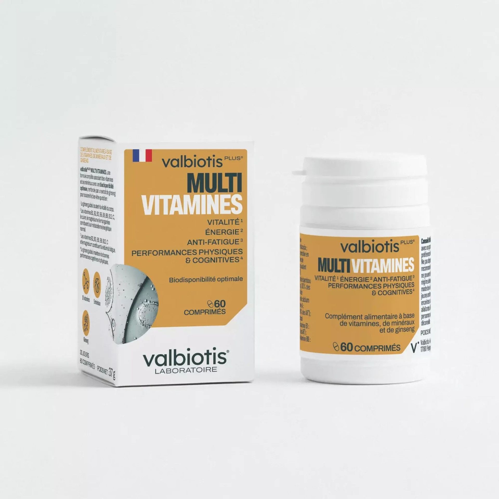 Plus multivitamines – 60 comprimés – VALBIOTIS
