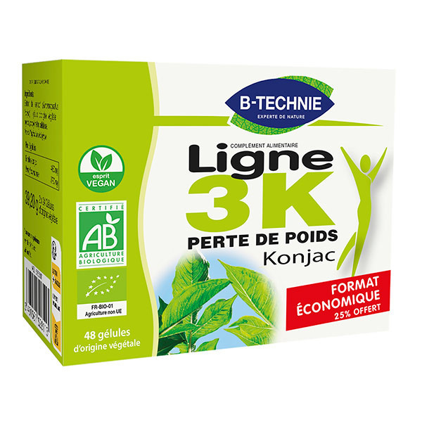 Pilulier Konjac AB - 36 gélules - B-TECHNIE
