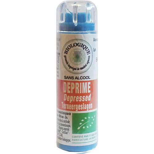 Déprime - Fleur de Bach BIO granules - 130 granules - COMPLEXE BACH - KOSMEO FLEURS DE BACH