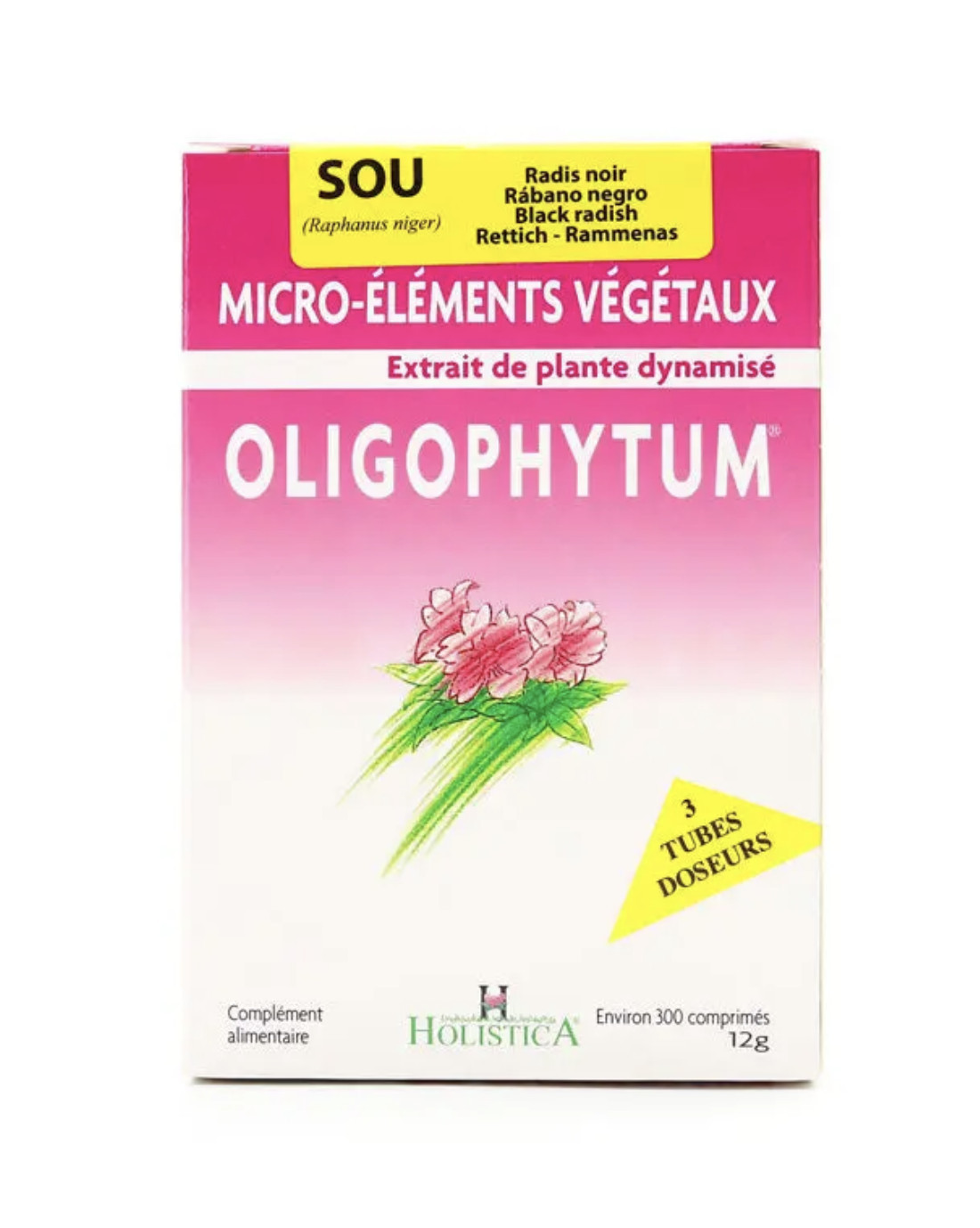 Oligophytum sou radis noir - 300 micro comprimés (env) - HOLISTICA