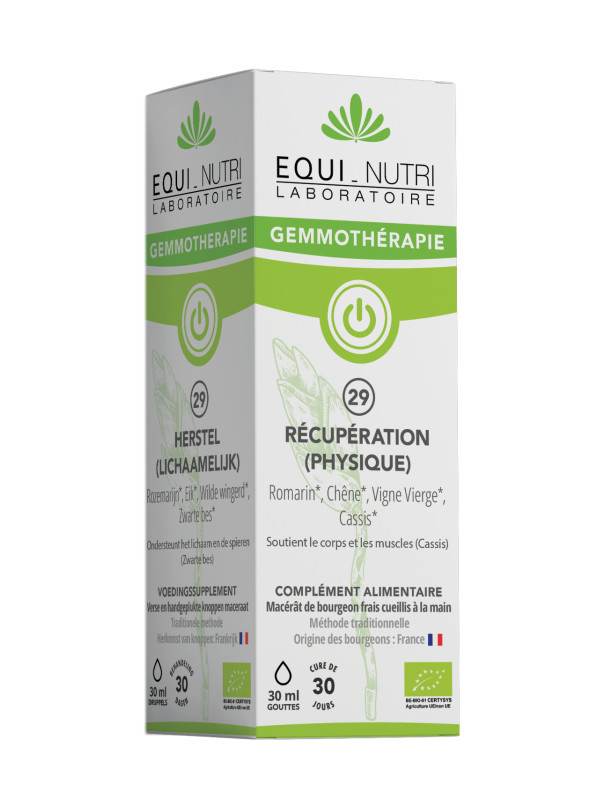 Bourgeons BIO - N°29 récupération (physique) - 30 ml - EQUI-NUTRI