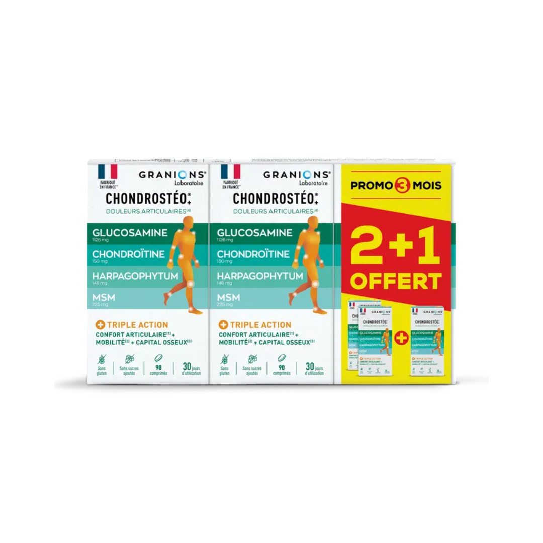 Chondrosteo+ - Promo 3 x 90 comprimés - GRANIONS
