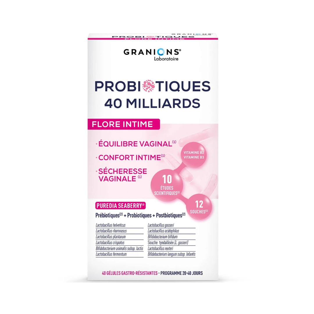 Probiotiques Flore Intime - 40 gélules - GRANIONS