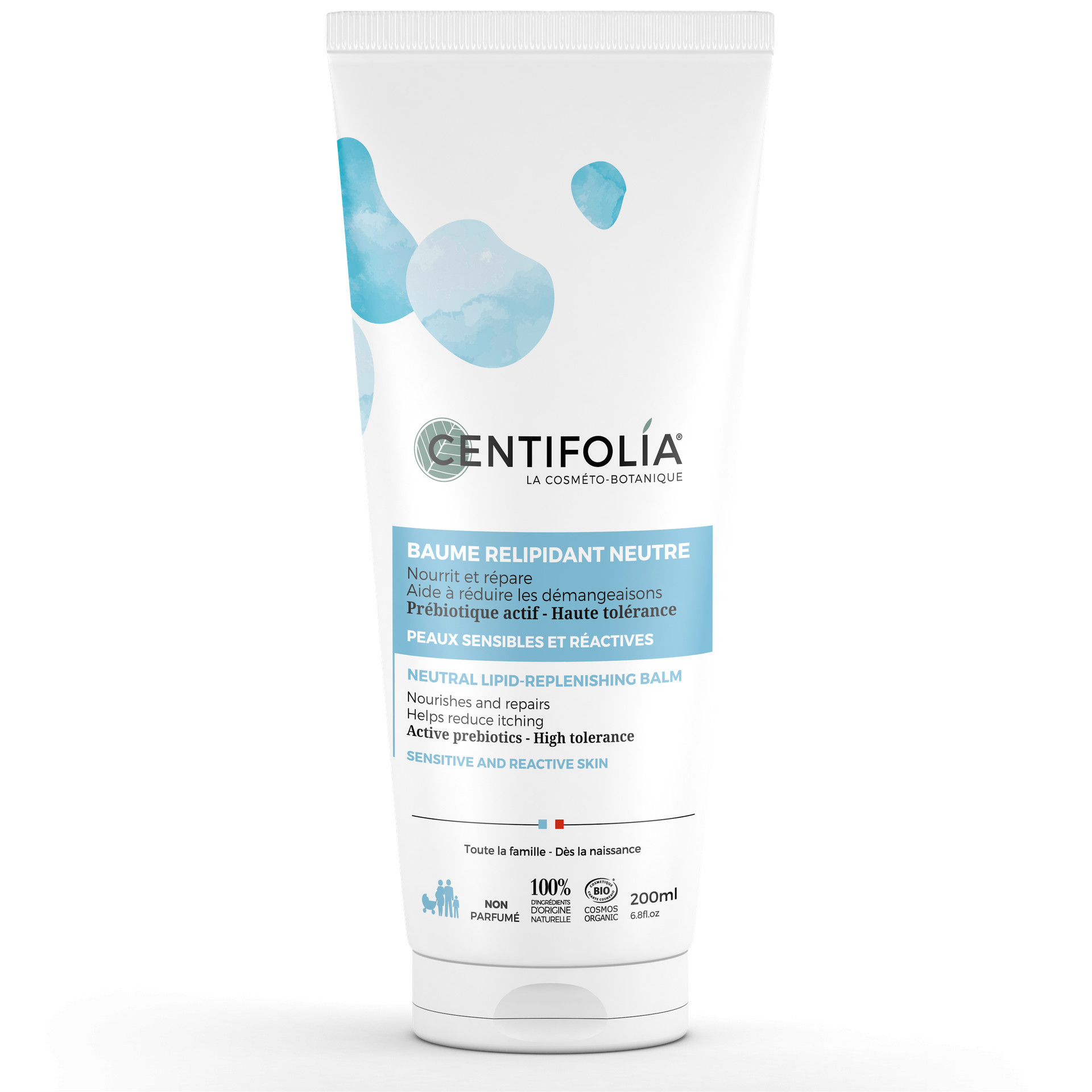 Baume relipidant neutre bio – Tube 200 ml – CENTIFOLIA