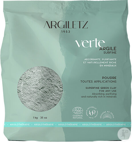 Argile verte surfine – 1 kg – ARGILETZ