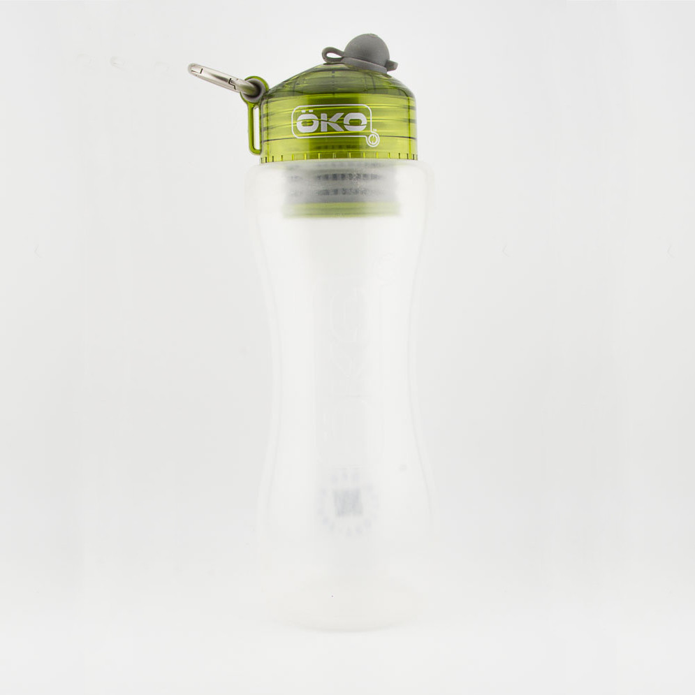 Gourde filtrante OKO vert - 1 Litre -  (filtre inclus)