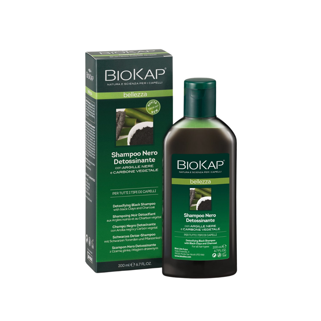 Shampoing noir détoxifiant – 200 ml – BIOKAP
