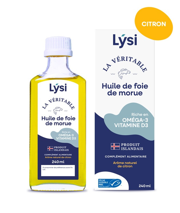 Huile de foie de morue - 240 ml - LYSI
