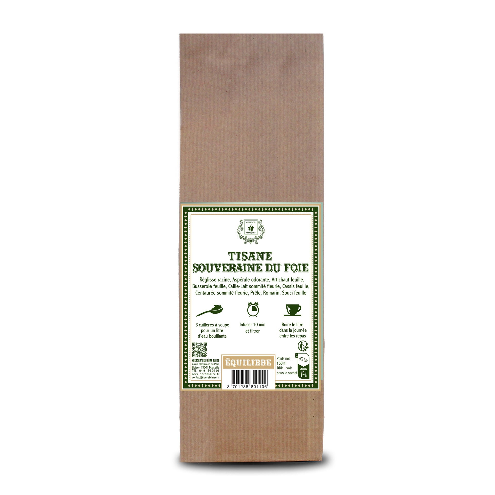 Tisane Souveraine du foie sans Réglisse - 100 g - PÈRE BLAIZE